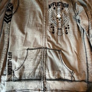 Men’s size large Affliction hoody gently used